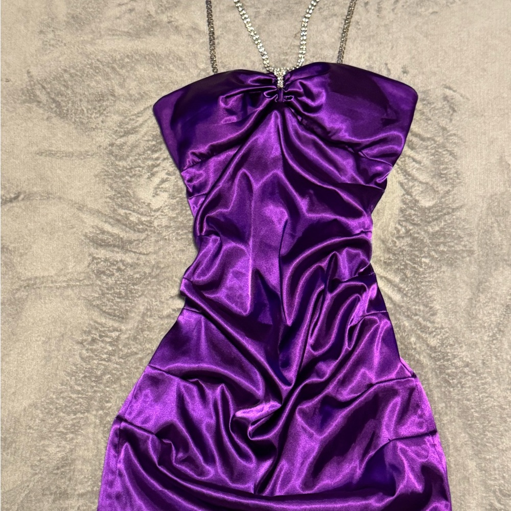 Windsor Radiant Purple Strapless Dress